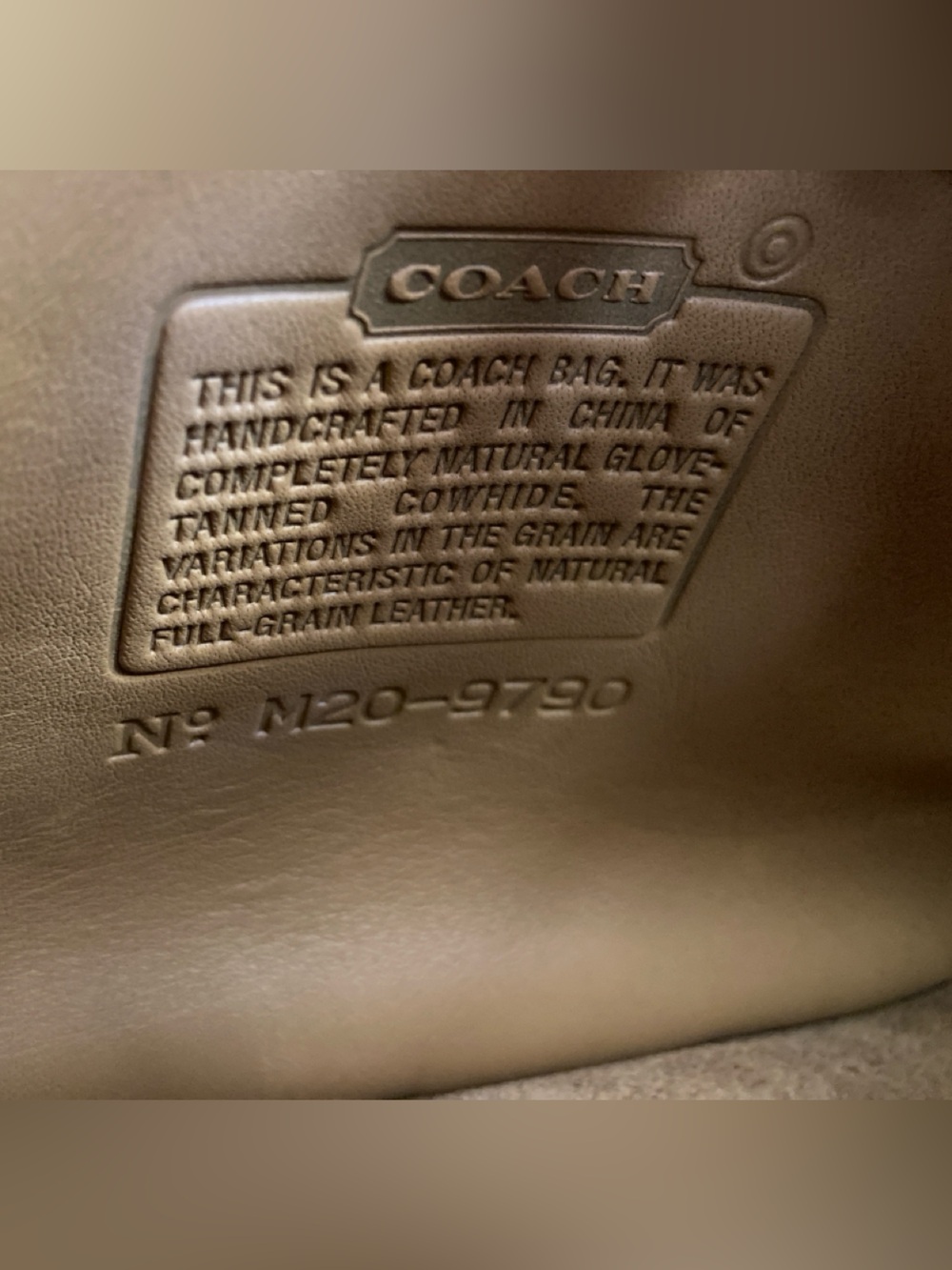Vintage Coach City Classic Tan Leather Flap Shoulder Bag - Picture 6 of 6